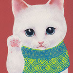 招き猫雪福仔猫