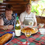 Cake salé et tourte à la poirée