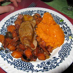 Morceau de sanglier offert par J. Philippe, cuisiné "braisé" et non "bouilli".