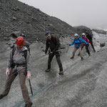 Das richtige Gehen auf dem Gletscher will gelernt sein