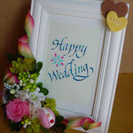 オーダー品　ご結婚祝いのフレーム