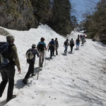 Il reste de la neige en altitude...