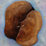 Rendez-vous, 2009 Legno su tela, cm 50x58 Collezione privata