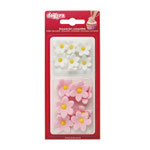 BLISTER DI ZUCCHERO FIORI ROSA E BIANCHI