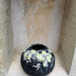 Galet "Grappe" H : 12 cm et Ø haut : 6 cm. Pièce unique