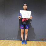 女子シングルス準優勝　森 美優（高知工科大学）