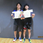 男子ダブルス優勝　佐藤 祥太・鈴木 李空（新潟大学）