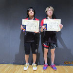 男子ダブルス準優勝　佐藤 海翔・比嘉 要太（新潟大学）