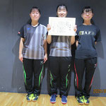 女子団体戦B準優勝　山口大学