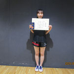 女子シングルス第三位　井ノ口 侑果（新潟大学）
