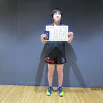 男子シングルス準優勝　大久保 樹（新潟大学）