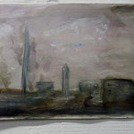 smog, acrylic on paper