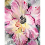 Flower V 2021 (O1) 20x30cm / Watercolour by ©janinaB. 