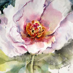 Flower IV 2021 (O1) 15x20cm / Watercolour by ©janinaB. 