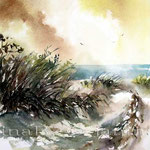Der Weg zum Strand (O6) / Watercolour 21x31cm