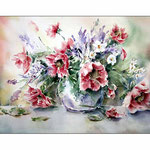 Blumen in der Vase (20) / Watercolour 30x40cm
