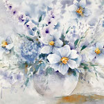 Flowers VIII 2021 (32) 30x40cm / Watercolour by ©janinaB. 