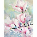 Magnolias I 2021 (30) 30x40cm / Watercolour by ©janinaB. 