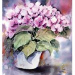 Hydrangea VIII 2017 (10) / Watercolour 30x40cm on Arches CP © janinaB. 2017
