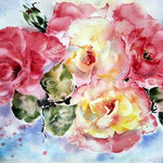 Rosen VI (5) / Aquarell 23x31cm © janinaB.