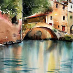 Italian village I (11) / Watercolour 30x40cm on Arches CP © janinaB. 2016