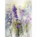 Lavender I 2022 (T1) 30x40cm / Watercolour by ©janinaB.