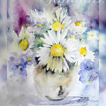 Flowers III 2018 (T3) / 42x56cm on Hahnemühle  Watercolour by ©janinaB.