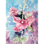 #Mallow I 2021 (22) 30x40cm / #Watercolour by ©janinaB. 