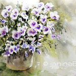 Flowers III 2022 (T1) 30x40cm / Watercolour by ©janinaB.