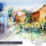 village-I-2016 / Watercolour 30x40cm  on Fabriano CP ©janinaB
