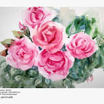 Rosen XVII (5)/ Aquarell 30x40cm  © janinaB.