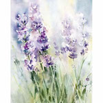 Lavender I 2021 (O1) 20x30cm / Watercolour by ©janinaB. 