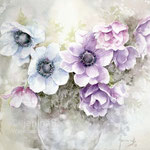 Anemones IV 2021 (32) 30x40cm / Watercolour by ©janinaB. 
