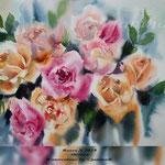 Roses X 2018 (20) / 30x40cm Watercolour by ©janinaB.