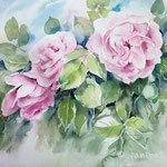 Roses X 2020 (30) / 30x40cm Watercolour by ©janinaB. 