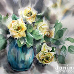 Roses III 2020 (28) / 30x40cm  Watercolour by ©janinaB.