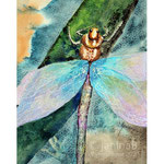 Dragonfly I 2021 (O4) / 18x24cm Watercolour by © janinaB. 