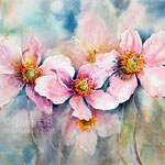 #Anemones VI 2021 (32) 30x40 / #Watercolour by ©janinaB. 