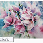 Magnolia I 2017 (17) / Watercolour 30x40cm on Arches CP © janinaB. 2017