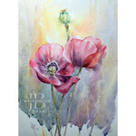 Poppies II 2024 (T2) 30x40cm / Watercolour by ©janinaB.