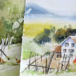 Landscape IV 2023 (29) 30x40cm / Watercolour by ©janinaB.