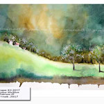 Landscape XII 2017 (O6) / Watercolour 20x30cm on Fabriano CP © janinaB. 2017