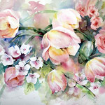 Flowers II 2021 (30) 30x40cm / Watercolour by ©janinaB. 