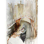 EDIM Day 16 a bridge (O2) 20x30cm  / Watercolour by ©janinaB.