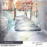 Venice III (24) / Watercolour 30x40cm Fabriano Artistico CP © janinaB. 2016 photographer: ©Eve Mazur
