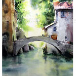 Italian village I 2017 (O2) / Watercolour 20x30cm on Arches CP © janinaB. 2017