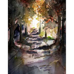 Landschaft 1 (O6) / Watercolour 18x24cm