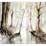 Frühling im Wald II (2) / Watercolour 30x40cm