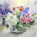 Flowers IV 2022 (28) 30x40cm / Watercolour by ©janinaB.