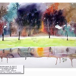 Landscape X 2017 (11) / Watercolour 30x40cm on Fabriano CP © janinaB. 2017